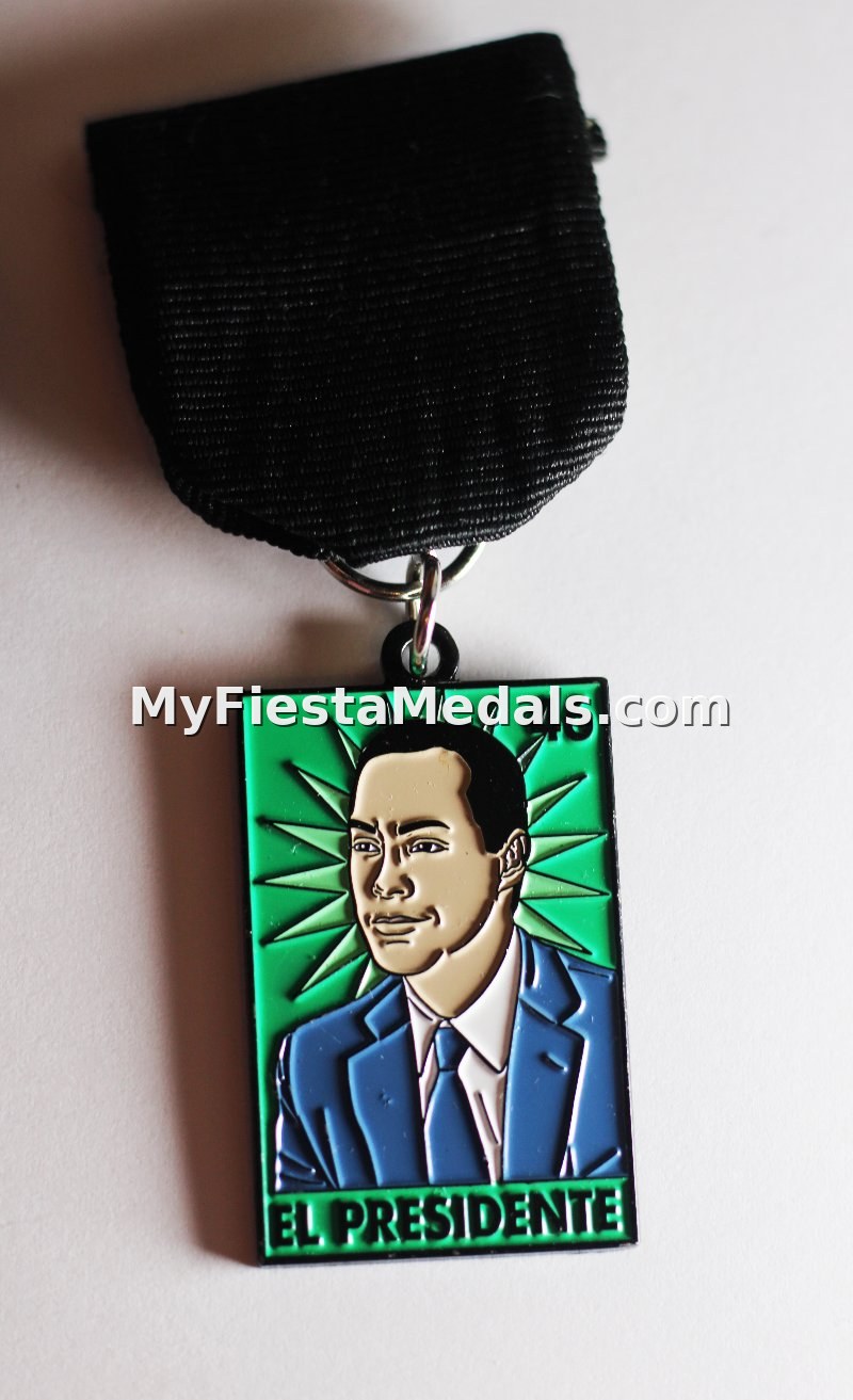 Mayor Castro "El Presidente" Loteria-Style Medal
